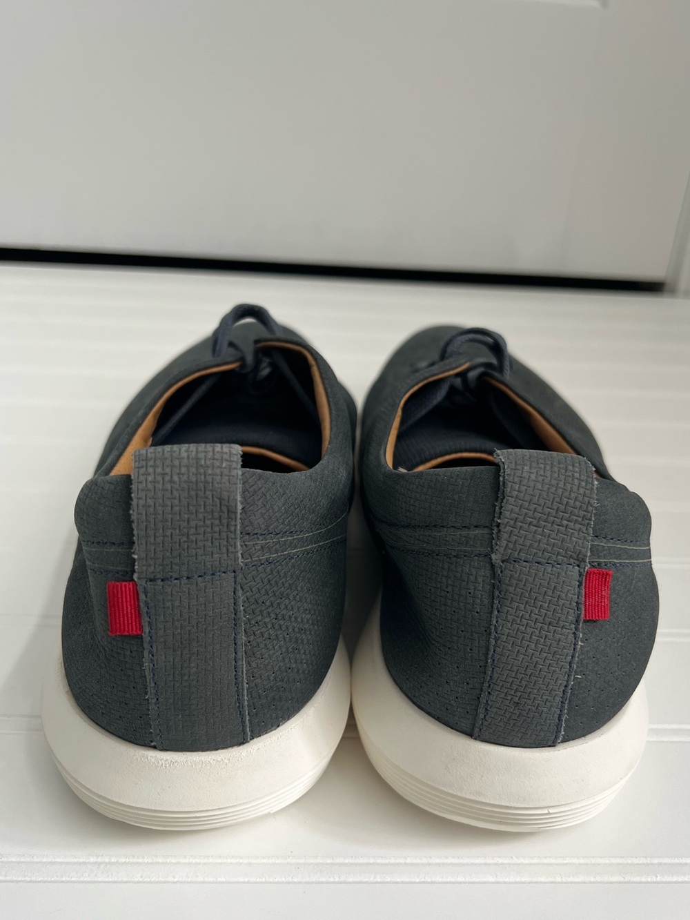Marc Joseph Genuine New York Leather Grand Central Sneaker Dusty Blue Size 12 - Picture 4 of 8